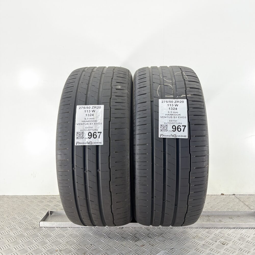 Pneumatici Usati 275 50 ZR20 113W Hankook Ventus S1 Evo3 76% Estive | Gomme Usate | PrimaGomme.it Pneumatici Usati 275 50 ZR20 113W Hankook Ventus S1 Evo3 76% Estive