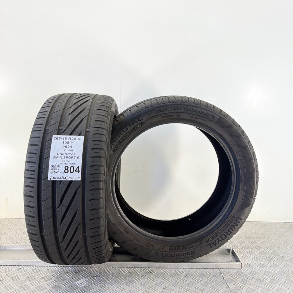 Pneumatici Usati 265 45 R20 XL 108Y Uniroyal Rain Sport 5 89% Estive | Gomme Usate | PrimaGomme.it Pneumatici Usati 265 45 R20 XL 108Y Uniroyal Rain Sport 5 89% Estive - immagine 5