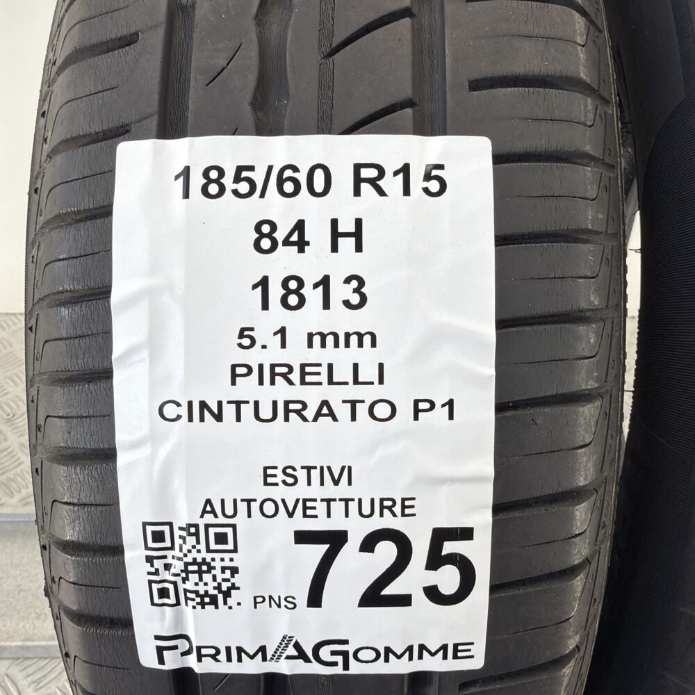 Pneumatici Usati 185 60 R15 84H Pirelli Cinturato P1 73% Estive | Gomme Usate | PrimaGomme.it Pneumatici Usati 185 60 R15 84H Pirelli Cinturato P1 73% Estive - immagine 3