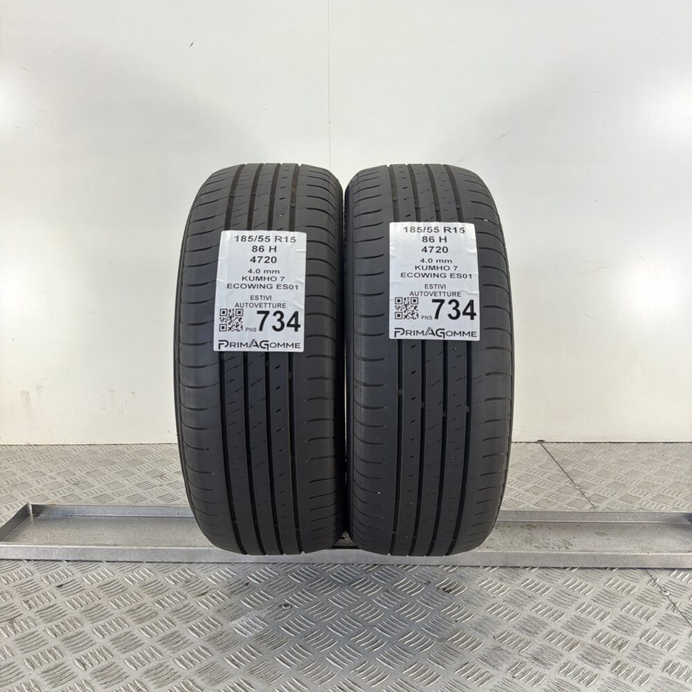Pneumatici Usati 185 55 R15 86H Kumho Ecowing ES01 Estive | Gomme Usate | PrimaGomme.it Pneumatici Usati 185 55 R15 86H Kumho Ecowing ES01 Estive