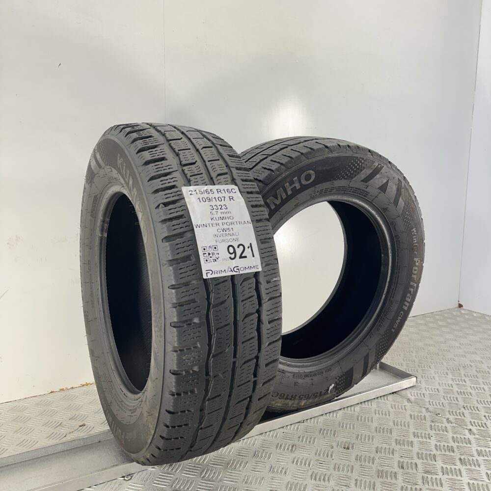 Pneumatici Usati 215 65 R16C 109 107R Kumho Winter Portran CW51 81% Invernali | Gomme Usate | PrimaGomme.it Pneumatici Usati 215 65 R16C 109 107R Kumho Winter Portran CW51 81% Invernali - immagine 4