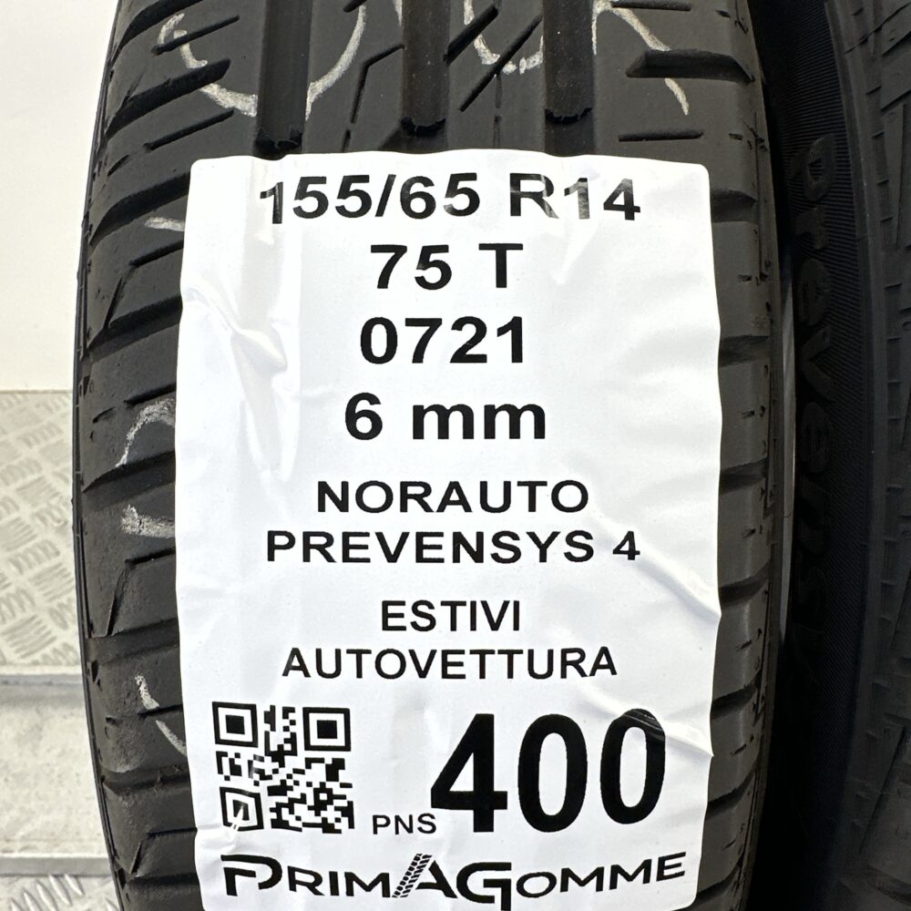 Pneumatici Usati 155 65 R14 75T Norauto Prevensys 4 86% Estive | Gomme Usate | PrimaGomme.it Pneumatici Usati 155 65 R14 75T Norauto Prevensys 4 86% Estive - immagine 3