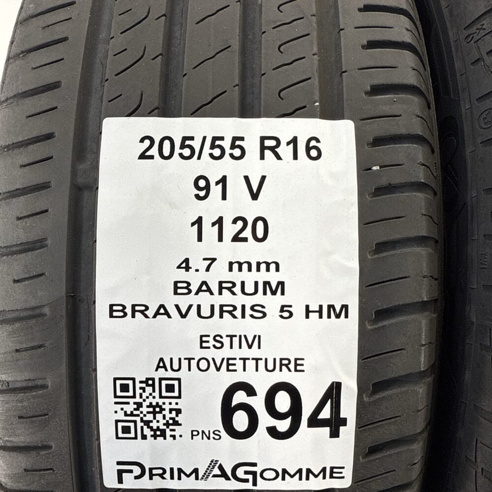 Pneumatici Usati 205 55 R16 91V Barum Bravuris 5 HM Estive | Gomme Usate | PrimaGomme.it Pneumatici Usati 205 55 R16 91V Barum Bravuris 5 HM Estive - immagine 3