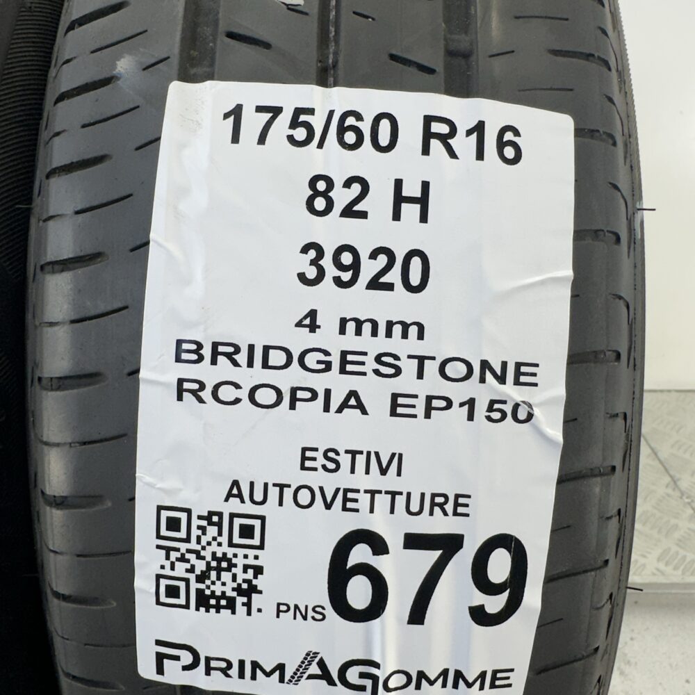 Pneumatici Usati 175 60 R16 82H Bridgestone Rcopia EP150 Estive | Gomme Usate | PrimaGomme.it Pneumatici Usati 175 60 R16 82H Bridgestone Rcopia EP150 Estive - immagine 3