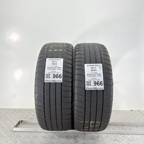 Pneumatici Usati 215 55 R17 94V Bridgestone Turanza T005 Estive