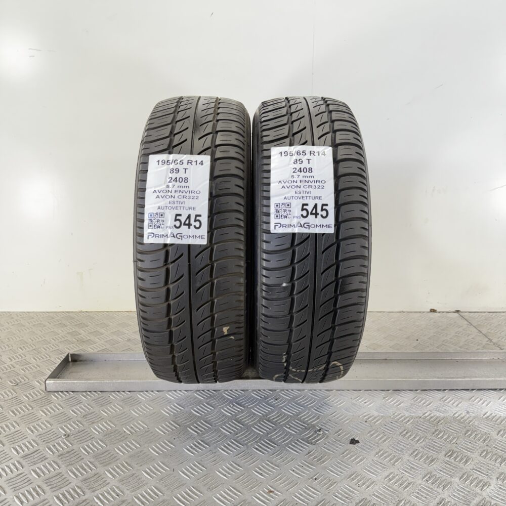 Pneumatici Usati 195 65 R14 89T Avon Enviro CR322 81% Estive | Gomme Usate | PrimaGomme.it Pneumatici Usati 195 65 R14 89T Avon Enviro CR322 81% Estive