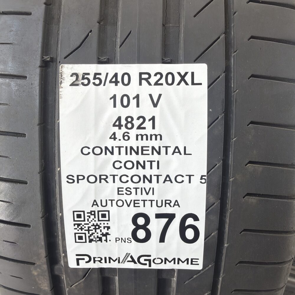 Pneumatici Usati 255 40 R20 XL 101V Continental SportContact 5 Estive | Gomme Usate | PrimaGomme.it Pneumatici Usati 255 40 R20 XL 101V Continental SportContact 5 Estive - immagine 3