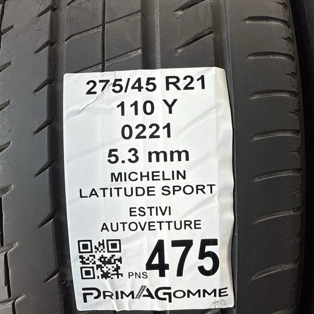 Pneumatici Usati 275 45 R21 110Y Michelin Latitude Sport 76% Estive | Gomme Usate | PrimaGomme.it Pneumatici Usati 275 45 R21 110Y Michelin Latitude Sport 76% Estive - immagine 3