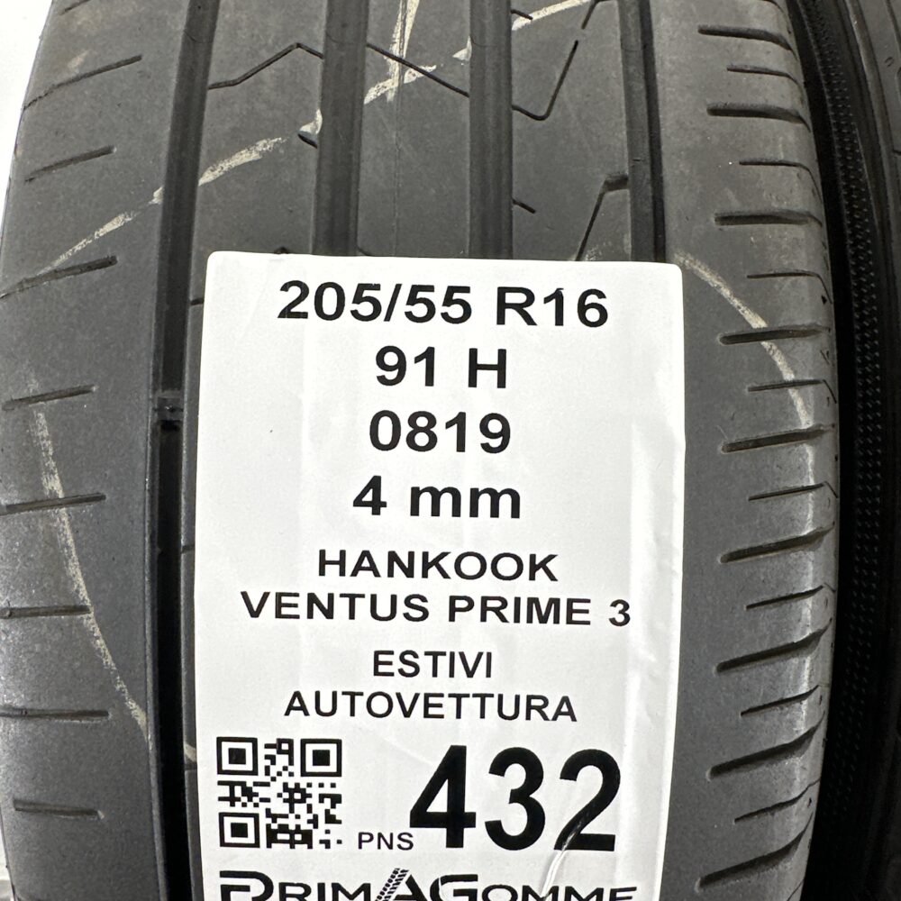 Pneumatici Usati 205 55 R16 91H Hankook Ventus Prime 3 Estive | Gomme Usate | PrimaGomme.it Pneumatici Usati 205 55 R16 91H Hankook Ventus Prime 3 Estive - immagine 3