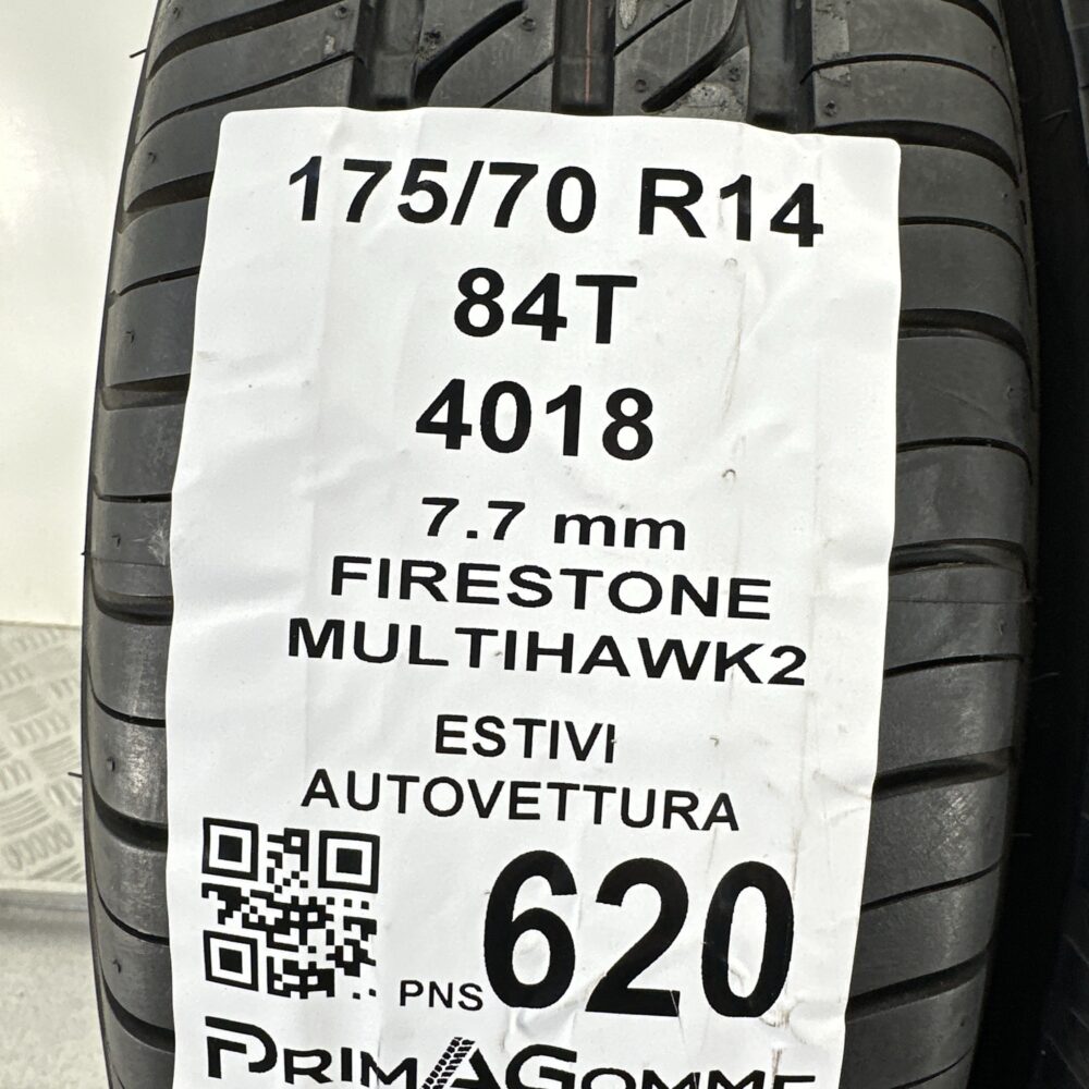 Pneumatici Usati 175 70 R14 84T Firestone Multihawk2 99% Estive | Gomme Usate | PrimaGomme.it Pneumatici Usati 175 70 R14 84T Firestone Multihawk2 99% Estive - immagine 3