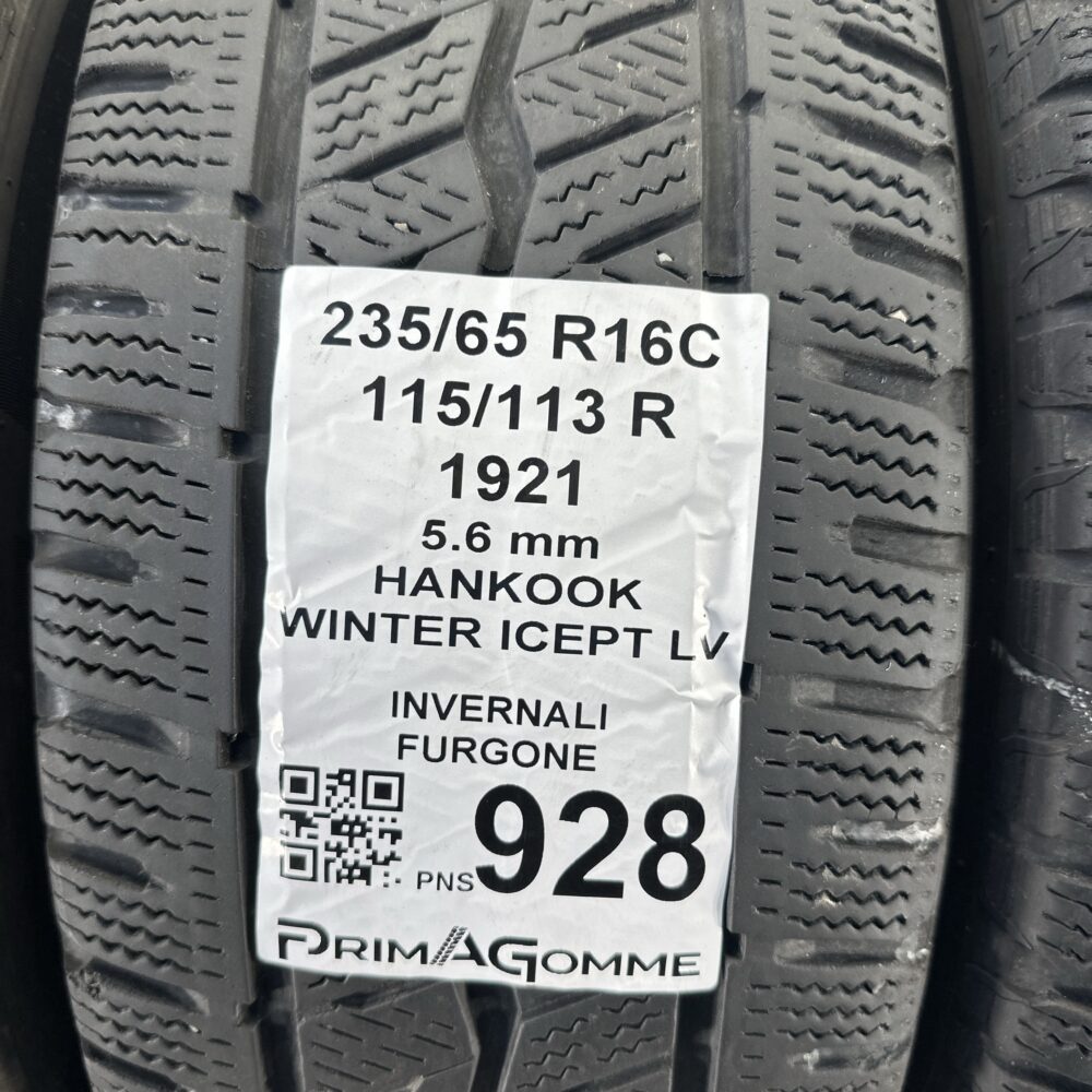 Pneumatici Usati 235 65 R16C 115 113R Hankook Winter Icept LV 78% Invernali | Gomme Usate | PrimaGomme.it Pneumatici Usati 235 65 R16C 115 113R Hankook Winter Icept LV 78% Invernali - immagine 3