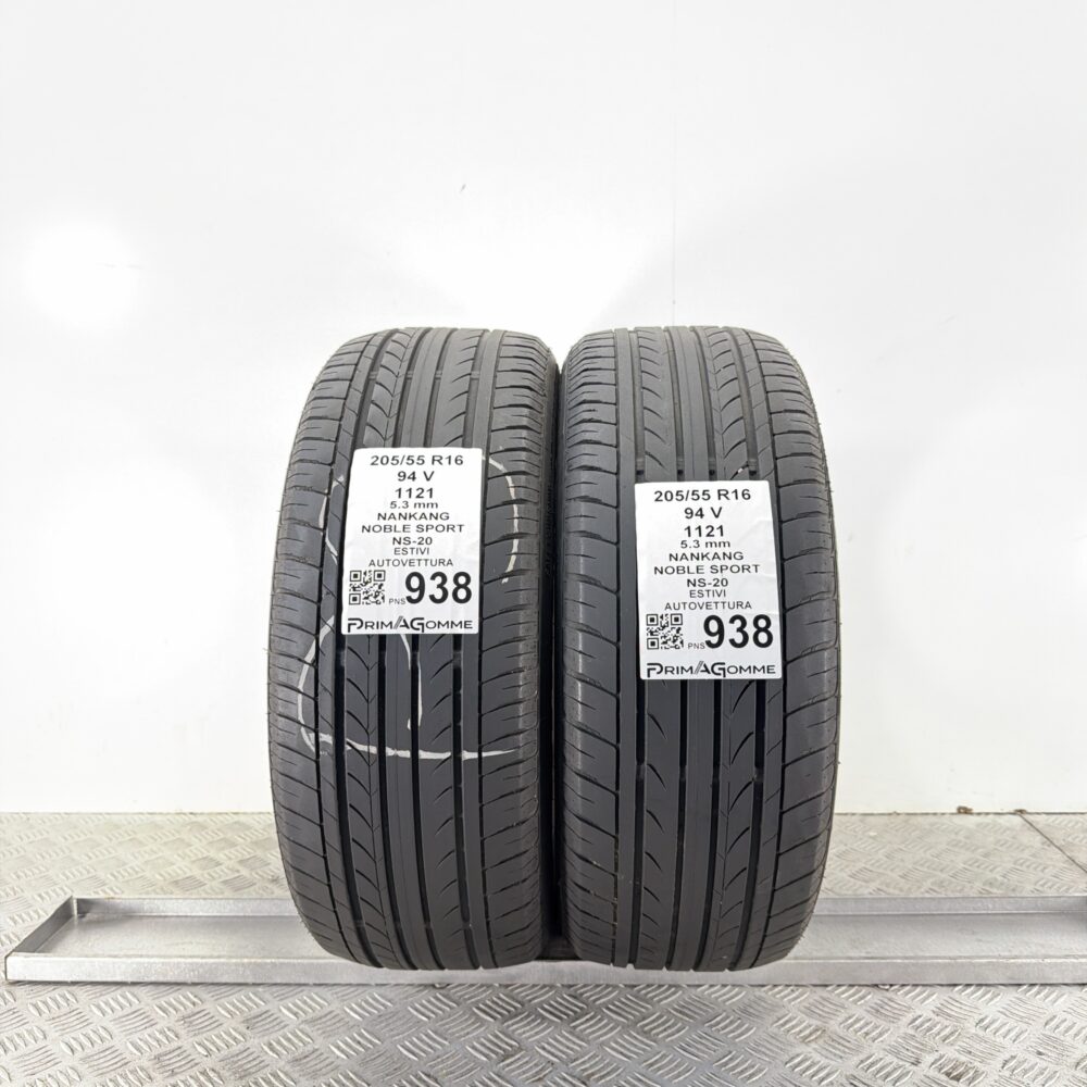 Pneumatici Usati 205 55 R16 94V Nankang Noble Sport NS-20 76% Estive | Gomme Usate | PrimaGomme.it Pneumatici Usati 205 55 R16 94V Nankang Noble Sport NS-20 76% Estive