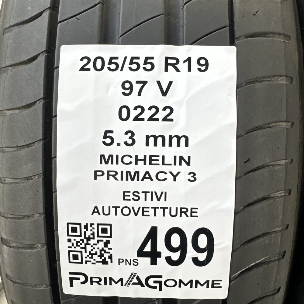 Pneumatici Usati 205 55 R19 97V Michelin Primacy 3 76% Estive | Gomme Usate | PrimaGomme.it Pneumatici Usati 205 55 R19 97V Michelin Primacy 3 76% Estive - immagine 3
