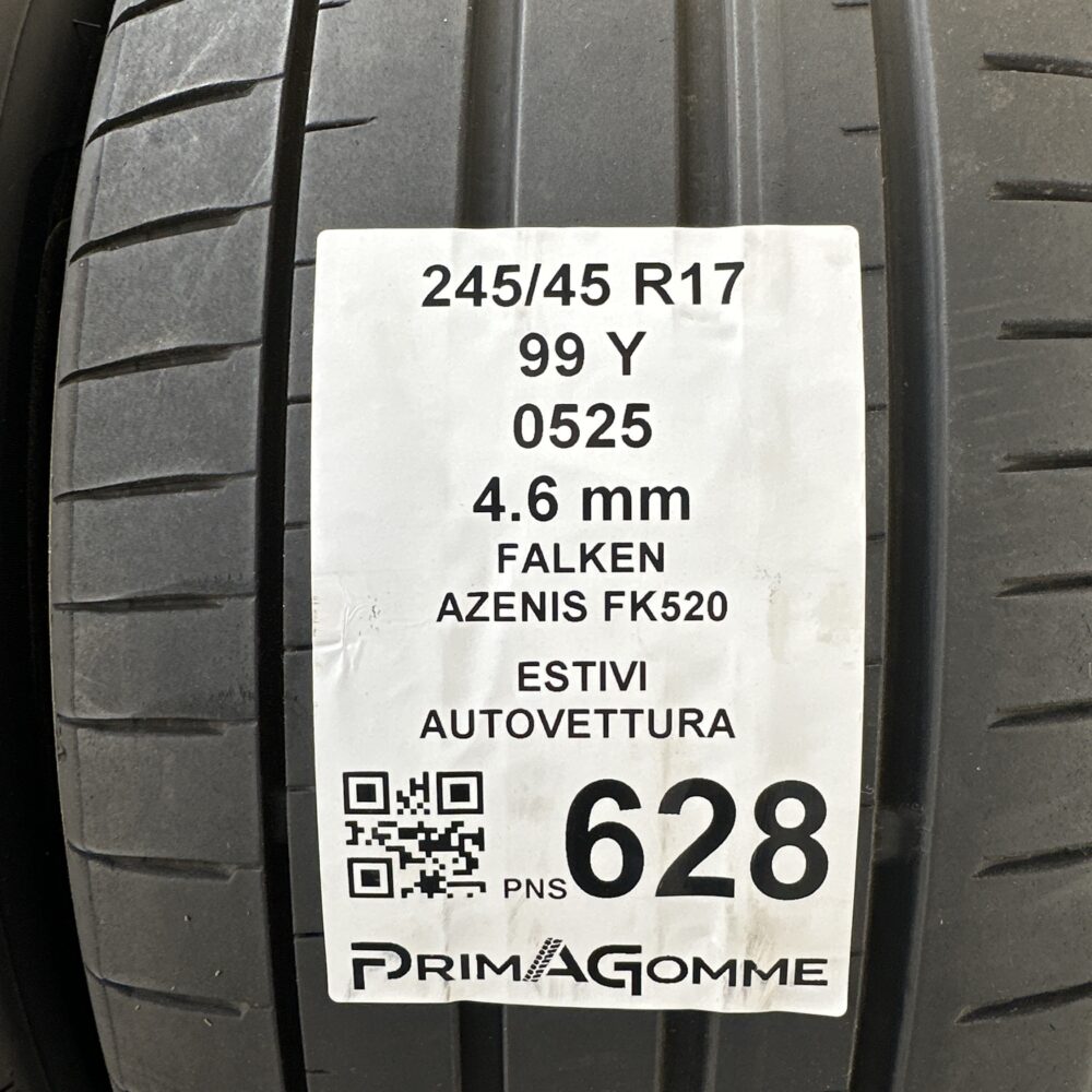 Pneumatici Usati 245 45 R17 99Y Falken Azenis FK520 Estive | Gomme Usate | PrimaGomme.it Pneumatici Usati 245 45 R17 99Y Falken Azenis FK520 Estive - immagine 3