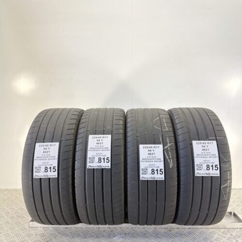 Pneumatici Usati 225 45 R17 94Y Bridgestone Potenza Sport Estive