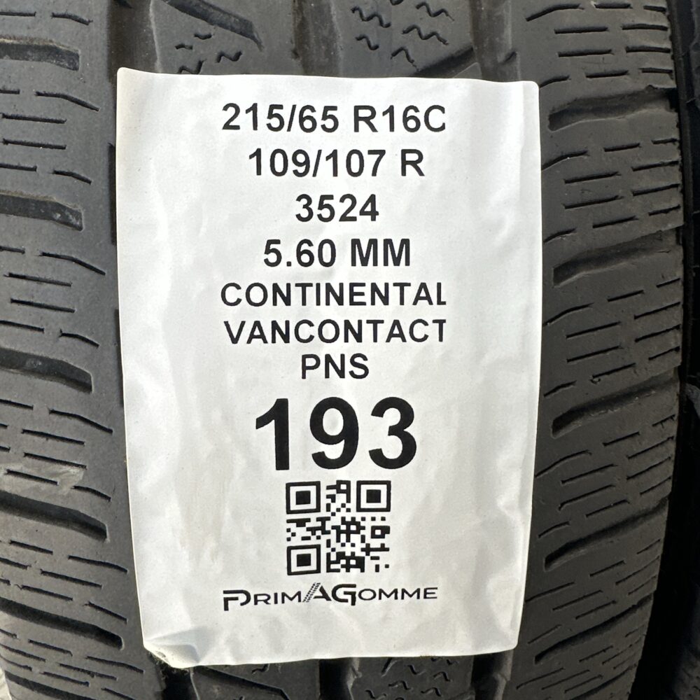 Pneumatici Usati 215 65 R16C 109/107R Continental Vancontact 80% Estive | Gomme Usate | PrimaGomme.it Pneumatici Usati 215 65 R16C 109/107R Continental Vancontact 80% Estive - immagine 3
