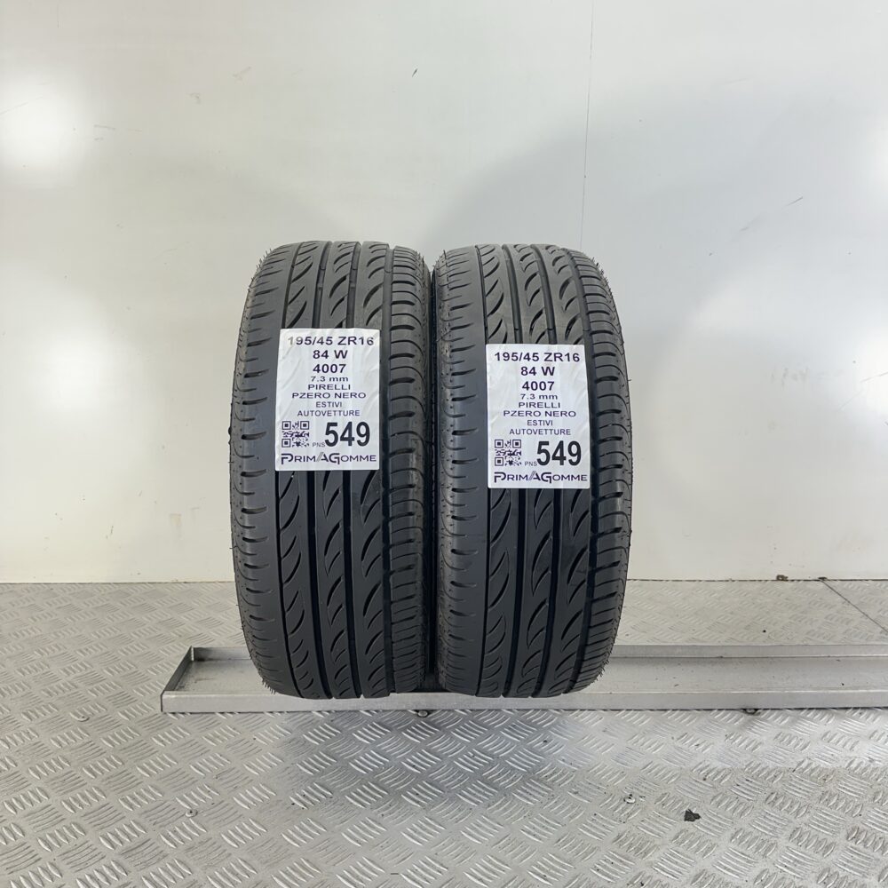Pneumatici Usati 195 45 R16 84W Pirelli Pzero Nero 99% Estive | Gomme Usate | PrimaGomme.it Pneumatici Usati 195 45 R16 84W Pirelli Pzero Nero 99% Estive