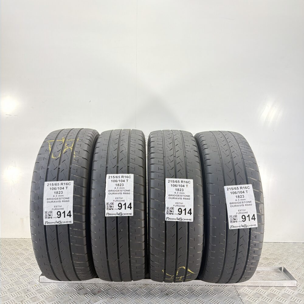 Gomme Usate 215 65 R16C 106 104T Bridgestone Duravis R660 Estive | Gomme Usate | PrimaGomme.it Gomme Usate 215 65 R16C 106 104T Bridgestone Duravis R660 Estive