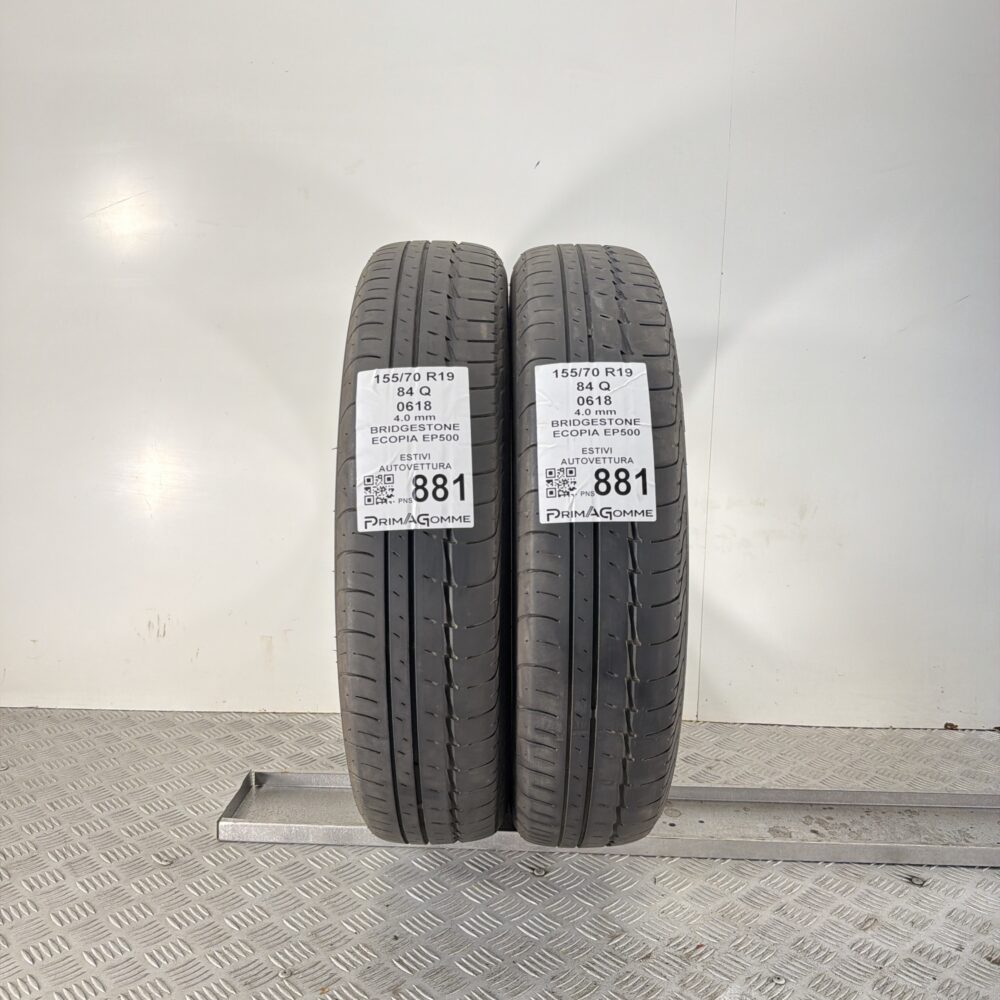 Gomme Usate 155 70 R19 84Q Bridgestone Ecopia EP500 Estive | Gomme Usate | PrimaGomme.it Gomme Usate 155 70 R19 84Q Bridgestone Ecopia EP500 Estive - immagine 5