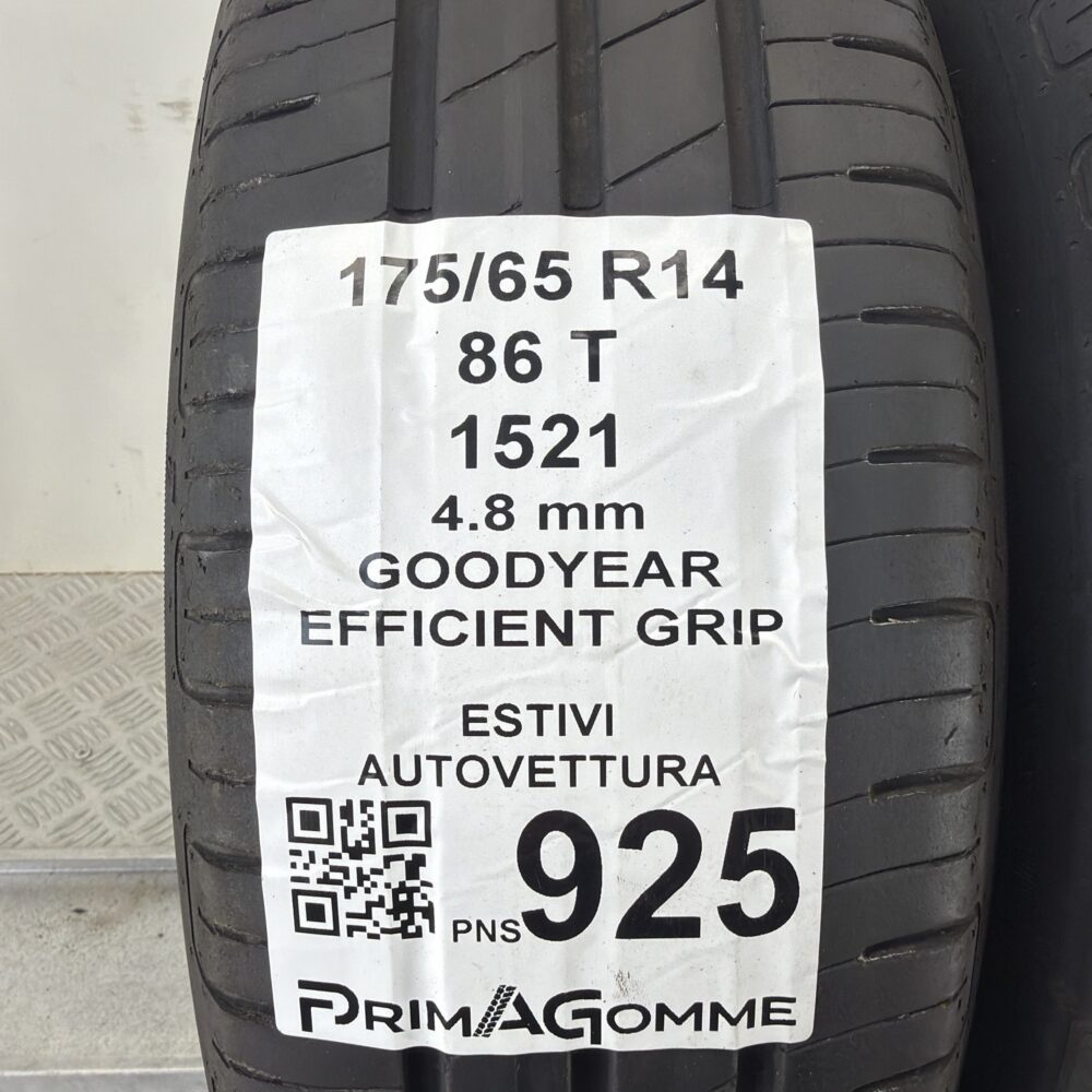 Pneumatici Usati 175 65 R14 86T Goodyear Efficient Grip Estive | Gomme Usate | PrimaGomme.it Pneumatici Usati 175 65 R14 86T Goodyear Efficient Grip Estive - immagine 3
