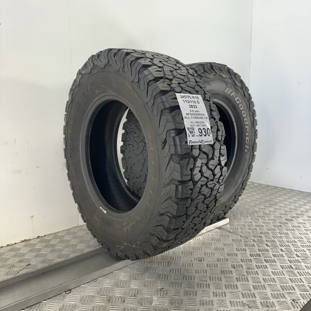 Pneumatici Usati 245 70 R16 113 110 S BFGoodrich All-Terrain T/A 70% Quattro Stagioni | Gomme Usate | PrimaGomme.it Pneumatici Usati 245 70 R16 113 110 S BFGoodrich All-Terrain T/A 70% Quattro Stagioni - immagine 4