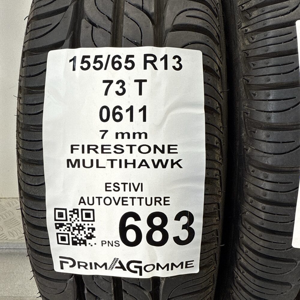 Pneumatici Usati 155 65 R13 73T Firestone Multihawk 99% Estive | Gomme Usate | PrimaGomme.it Pneumatici Usati 155 65 R13 73T Firestone Multihawk 99% Estive - immagine 3