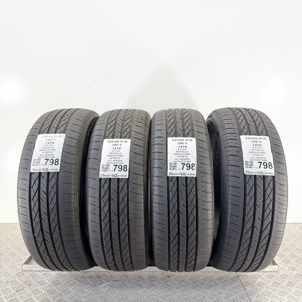 Pneumatici Usati 225 60 R18 100V Rotalla Engoyland H/TRF10 85% Quattro Stagioni | Gomme Usate | PrimaGomme.it Pneumatici Usati 225 60 R18 100V Rotalla Engoyland H/TRF10 85% Quattro Stagioni