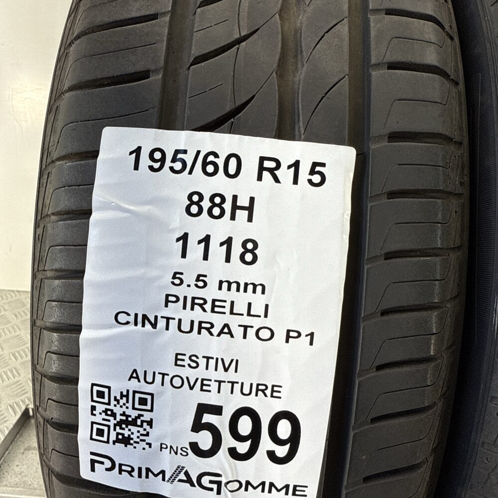 Pneumatici Usati 195 60 R15 88H Pirelli Cinturato P1 78% Estive | Gomme Usate | PrimaGomme.it Pneumatici Usati 195 60 R15 88H Pirelli Cinturato P1 78% Estive - immagine 3
