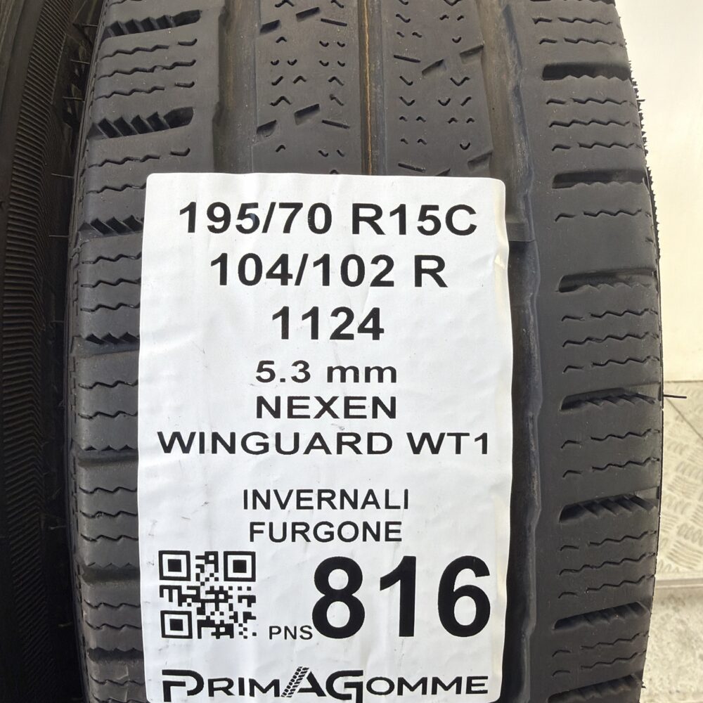 Pneumatici Usati 195 70 R15C 104 102 R Nexen Wingard WT1 73% Invernali | Gomme Usate | PrimaGomme.it Pneumatici Usati 195 70 R15C 104 102 R Nexen Wingard WT1 73% Invernali - immagine 3
