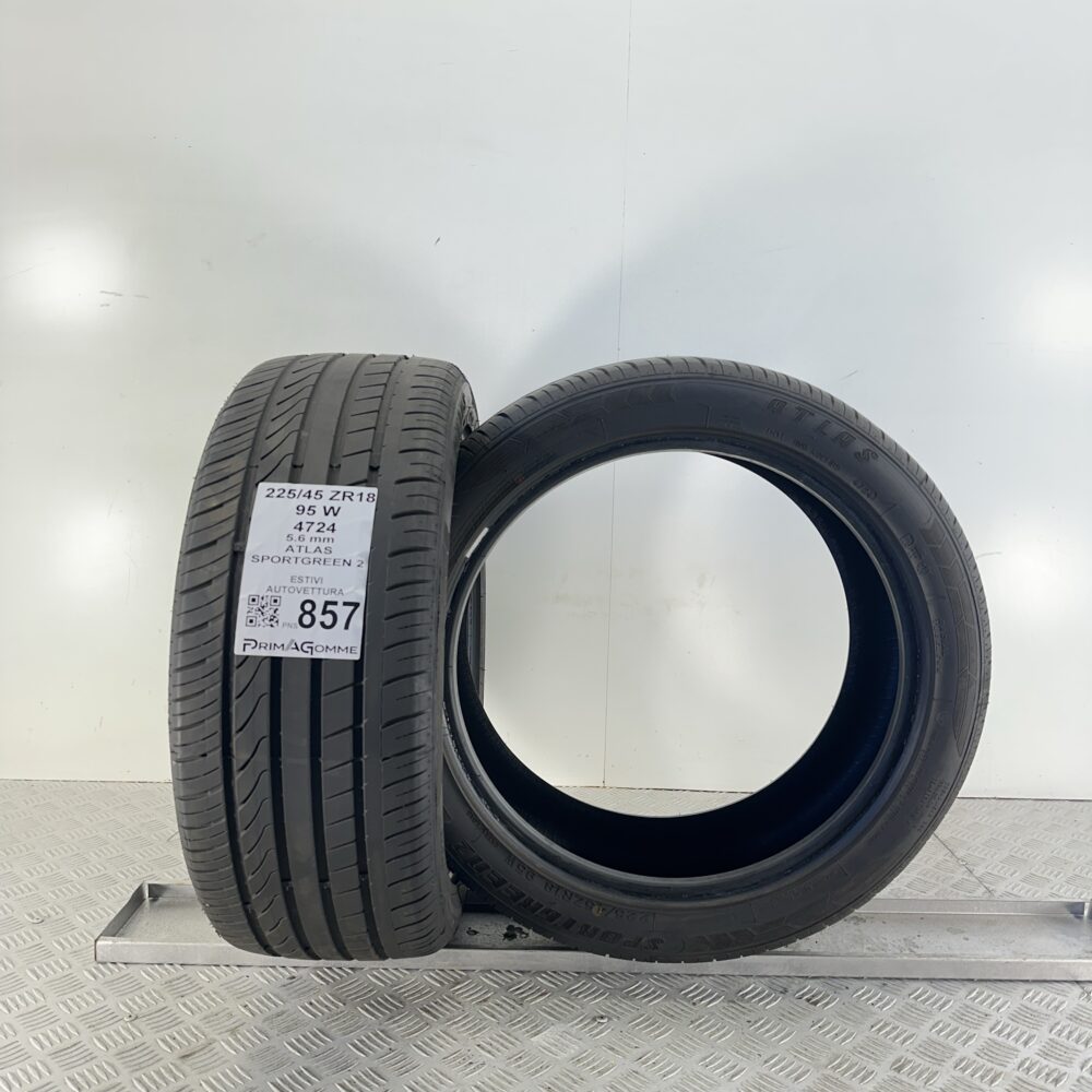 Pneumatici Usati 225 45 ZR18 95W Atlas Sportgreen 2 80% Estive | Gomme Usate | PrimaGomme.it Pneumatici Usati 225 45 ZR18 95W Atlas Sportgreen 2 80% Estive - immagine 4