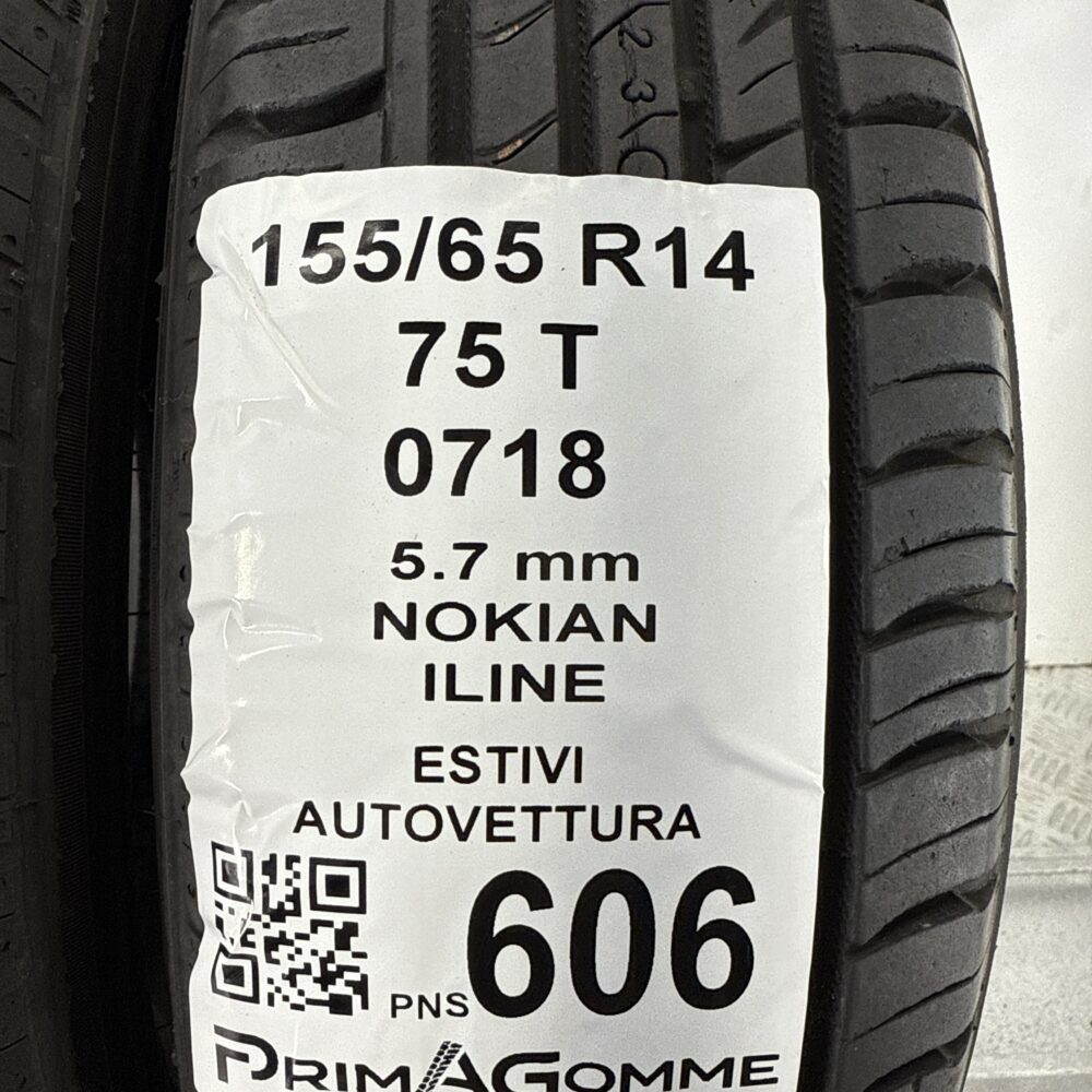 Pneumatici Usati 155 65 R14 75T Nokian Iline 81% Estive | Gomme Usate | PrimaGomme.it Pneumatici Usati 155 65 R14 75T Nokian Iline 81% Estive - immagine 3