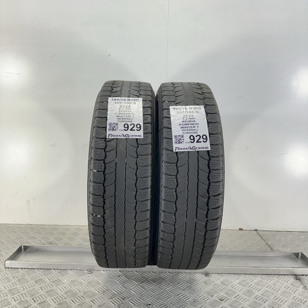 Pneumatici Usati 195 75 R16C 107 105S Kenda Komondo Winter 1 Invernali | Gomme Usate | PrimaGomme.it Pneumatici Usati 195 75 R16C 107 105S Kenda Komondo Winter 1 Invernali - immagine 5