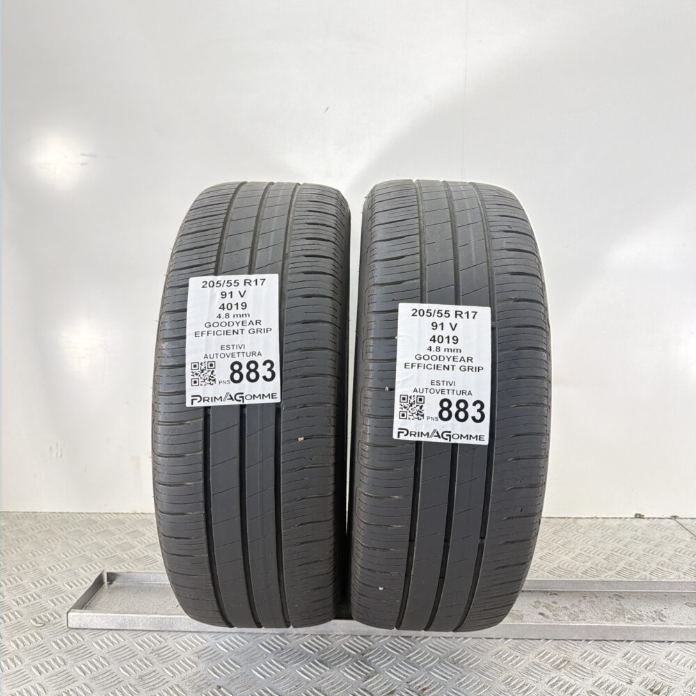 Pneumatici Usati 205 55 R17 91V Goodyear Efficient Grip Estive | Gomme Usate | PrimaGomme.it Pneumatici Usati 205 55 R17 91V Goodyear Efficient Grip Estive