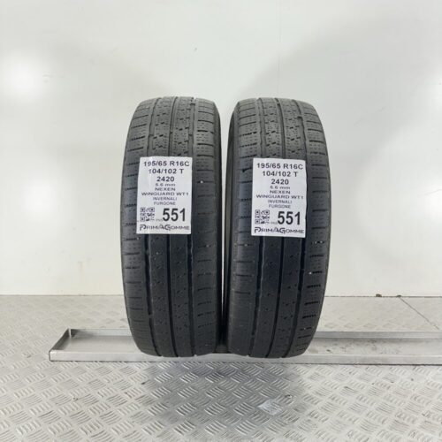 Pneumatici Usati 195 65 R16C 104/102T Nexen Winguard WT1 80% Invernali