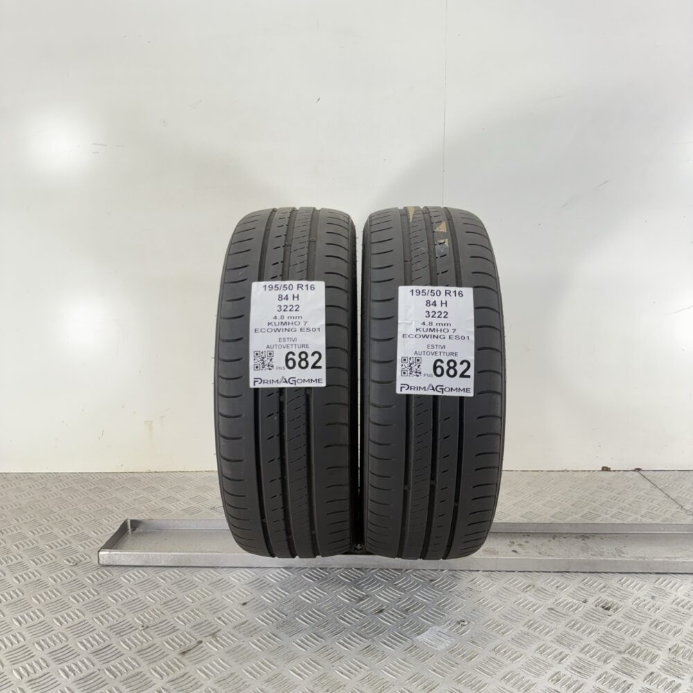 Pneumatici Usati 195 50 R16 84H Kumho Ecowing ES01 Estive | Gomme Usate | PrimaGomme.it Pneumatici Usati 195 50 R16 84H Kumho Ecowing ES01 Estive