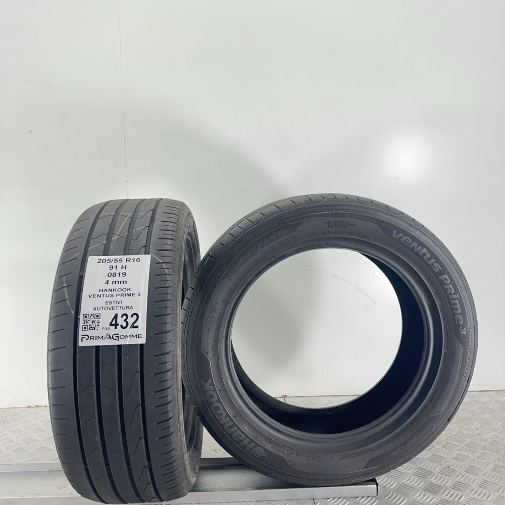 Pneumatici Usati 205 55 R16 91H Hankook Ventus Prime 3 Estive | Gomme Usate | PrimaGomme.it Pneumatici Usati 205 55 R16 91H Hankook Ventus Prime 3 Estive - immagine 4