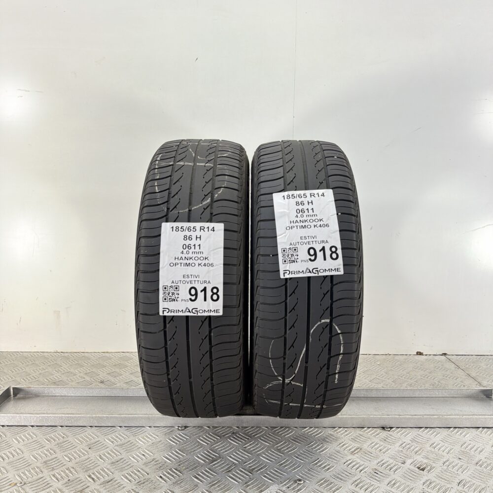 Pneumatici Usati 185 65 R14 86H Hankook Optimo K406 Estive | Gomme Usate | PrimaGomme.it Pneumatici Usati 185 65 R14 86H Hankook Optimo K406 Estive