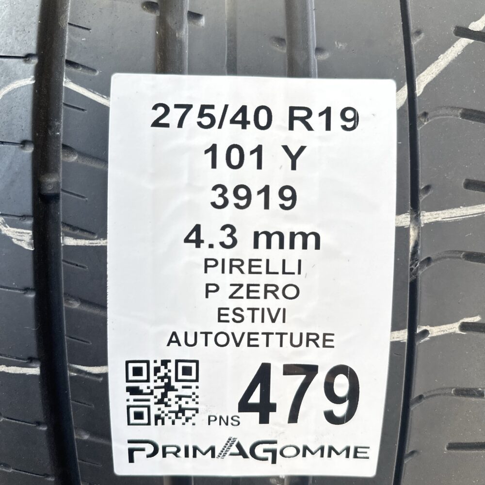 Pneumatici Usati 275 40 R19 101Y Pirelli P Zero Estive | Gomme Usate | PrimaGomme.it Pneumatici Usati 275 40 R19 101Y Pirelli P Zero Estive - immagine 3