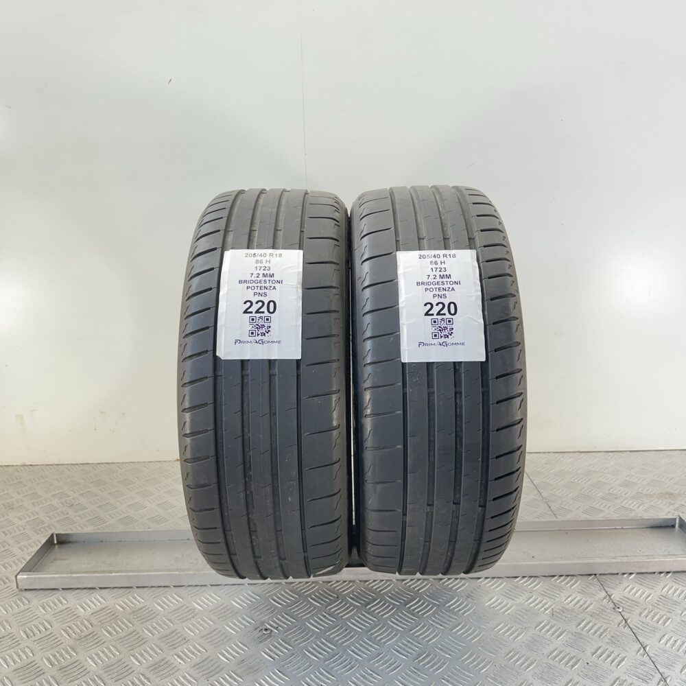 Pneumatici Usati 205 40 R18 86H Bridgestone Potenza 99% Estive | Gomme Usate | PrimaGomme.it Pneumatici Usati 205 40 R18 86H Bridgestone Potenza 99% Estive