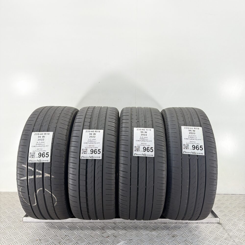 Pneumatici Usati 235 40 R19 96W Pirelli Cinturato P7 Estive | Gomme Usate | PrimaGomme.it Pneumatici Usati 235 40 R19 96W Pirelli Cinturato P7 Estive