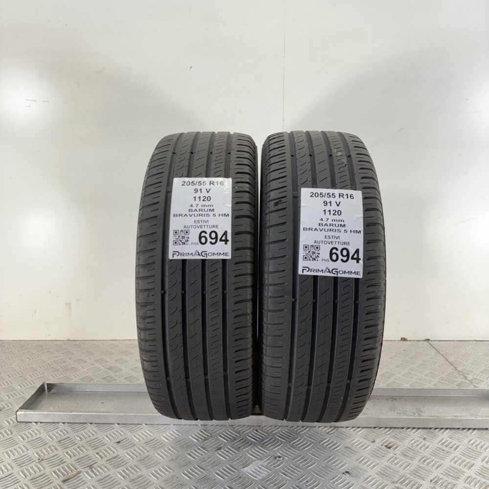 Pneumatici Usati 205 55 R16 91V Barum Bravuris 5 HM Estive | Gomme Usate | PrimaGomme.it Pneumatici Usati 205 55 R16 91V Barum Bravuris 5 HM Estive
