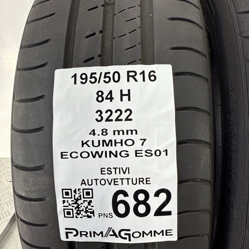 Pneumatici Usati 195 50 R16 84H Kumho Ecowing ES01 Estive | Gomme Usate | PrimaGomme.it Pneumatici Usati 195 50 R16 84H Kumho Ecowing ES01 Estive - immagine 3