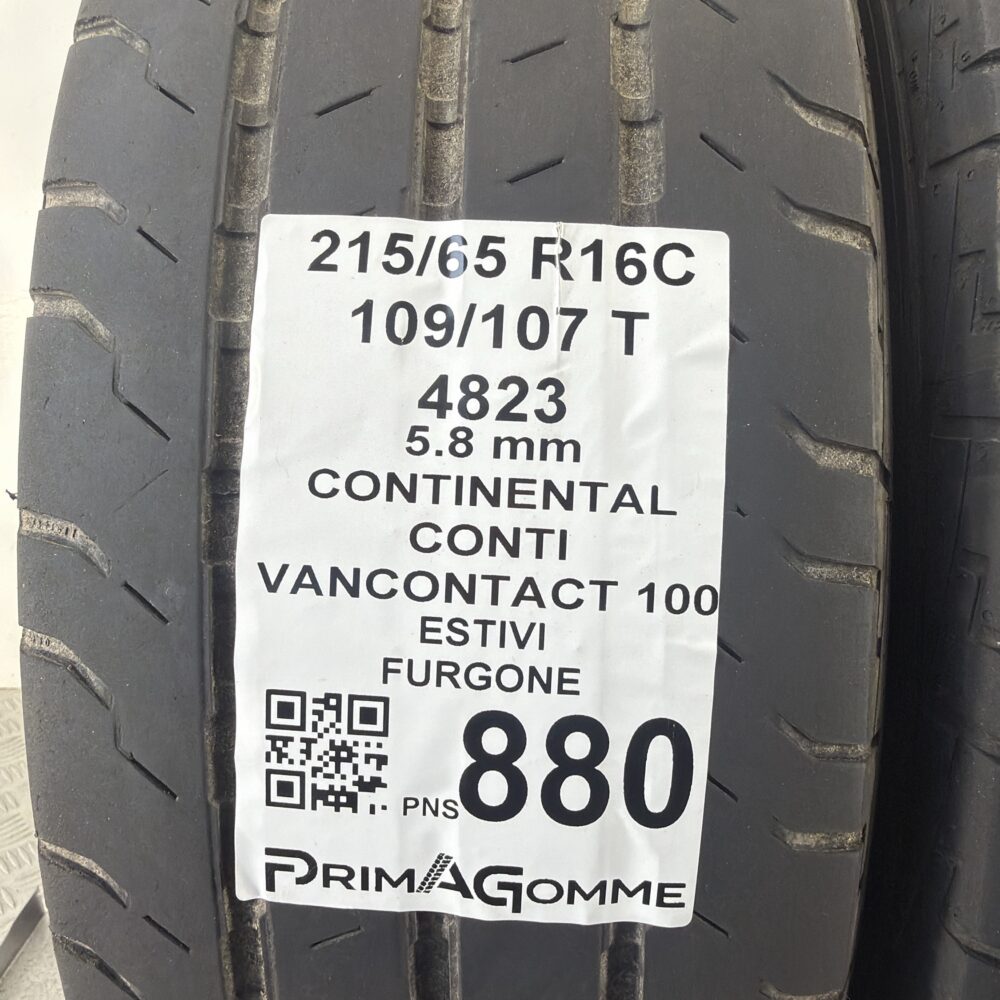 Gomme Usate 215 65 R16C 109 107T Continental Vancontact 100 81% Estive | Gomme Usate | PrimaGomme.it Gomme Usate 215 65 R16C 109 107T Continental Vancontact 100 81% Estive - immagine 3