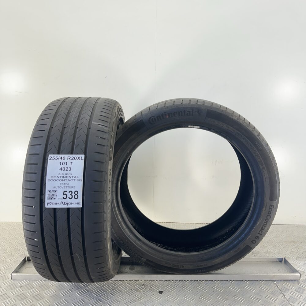 Pneumatici Usati 255 40 R20 XL 101T RUNFLAT Continental Ecocontact 6Q 82% Estive | Gomme Usate | PrimaGomme.it Pneumatici Usati 255 40 R20 XL 101T RUNFLAT Continental Ecocontact 6Q 82% Estive - immagine 4