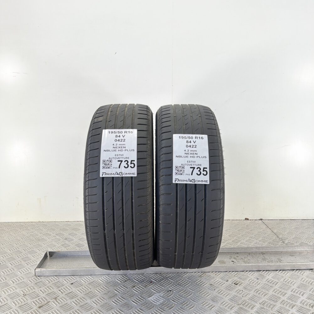 Pneumatici Usati 195 50 R16 84V Nexen Nblue HD Plus Estive | Gomme Usate | PrimaGomme.it Pneumatici Usati 195 50 R16 84V Nexen Nblue HD Plus Estive
