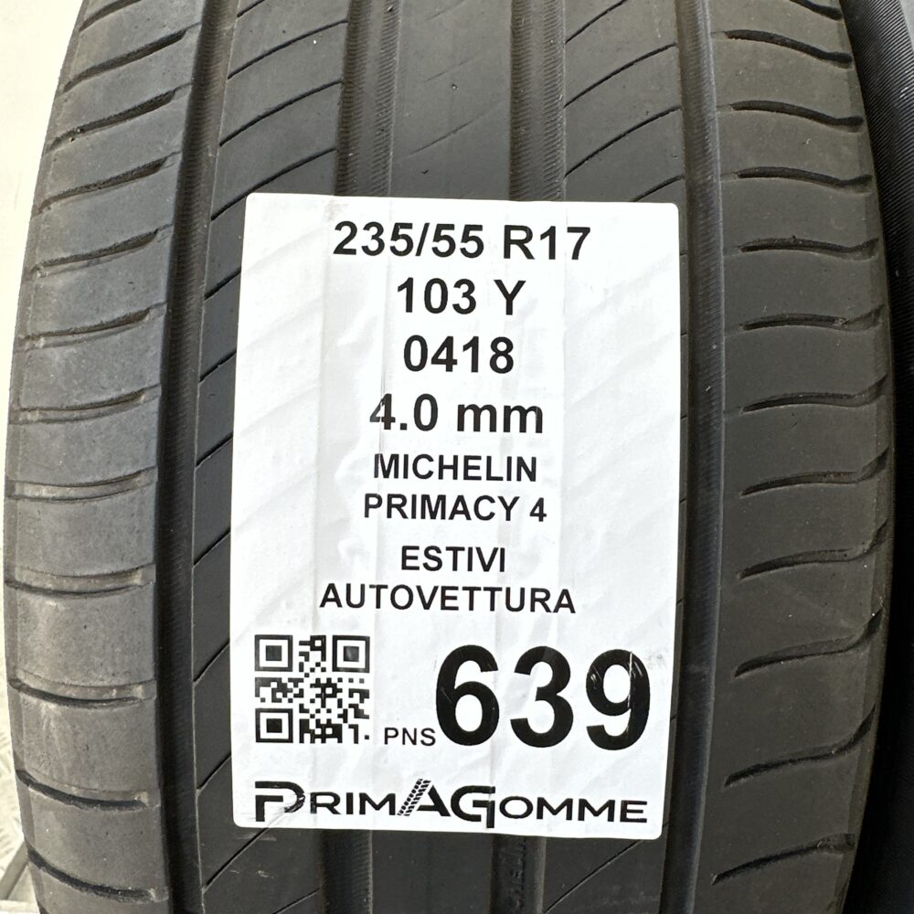 Pneumatici Usati 235 55 R17 103Y Michelin Primacy 4 Estive | Gomme Usate | PrimaGomme.it Pneumatici Usati 235 55 R17 103Y Michelin Primacy 4 Estive - immagine 3
