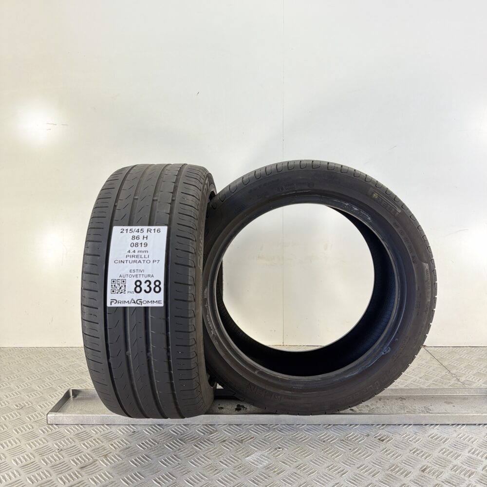 Pneumatici Usati 215 45 R16 86H Pirelli Cinturato P7 Estive | Gomme Usate | PrimaGomme.it Pneumatici Usati 215 45 R16 86H Pirelli Cinturato P7 Estive - immagine 4