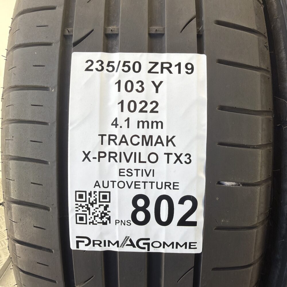 Pneumatici Usati 235 50 ZR19 103Y Tracmax X-Privilo TX3 Estive | Gomme Usate | PrimaGomme.it Pneumatici Usati 235 50 ZR19 103Y Tracmax X-Privilo TX3 Estive - immagine 3