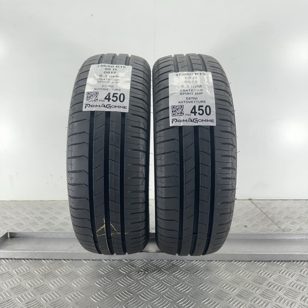 Pneumatici Usati 185 60 R15 88H Esatecar Spirit 5HP 90% Estive | Gomme Usate | PrimaGomme.it Pneumatici Usati 185 60 R15 88H Esatecar Spirit 5HP 90% Estive