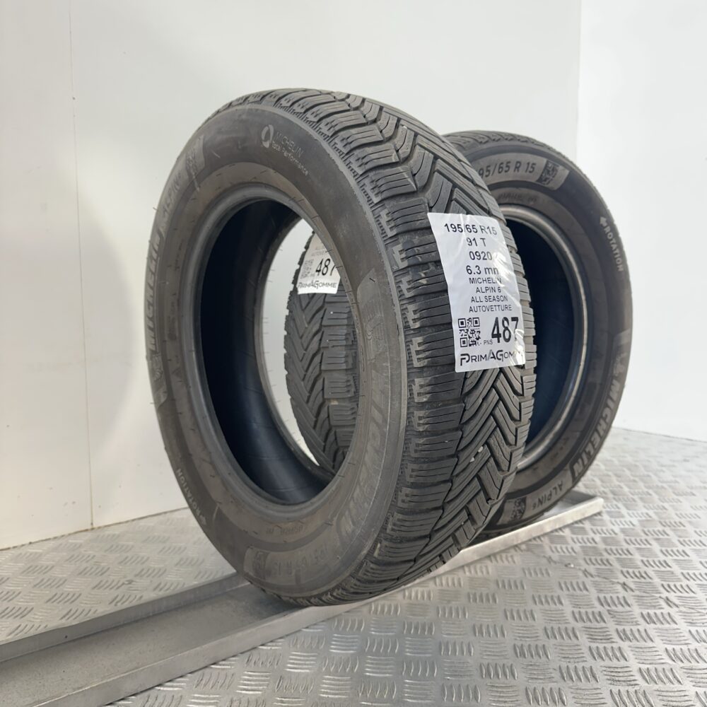 Pneumatici Usati 195 65 R15 91T Michelin Alpin 6 90% Quattro Stagioni | Gomme Usate | PrimaGomme.it Pneumatici Usati 195 65 R15 91T Michelin Alpin 6 90% Quattro Stagioni - immagine 4